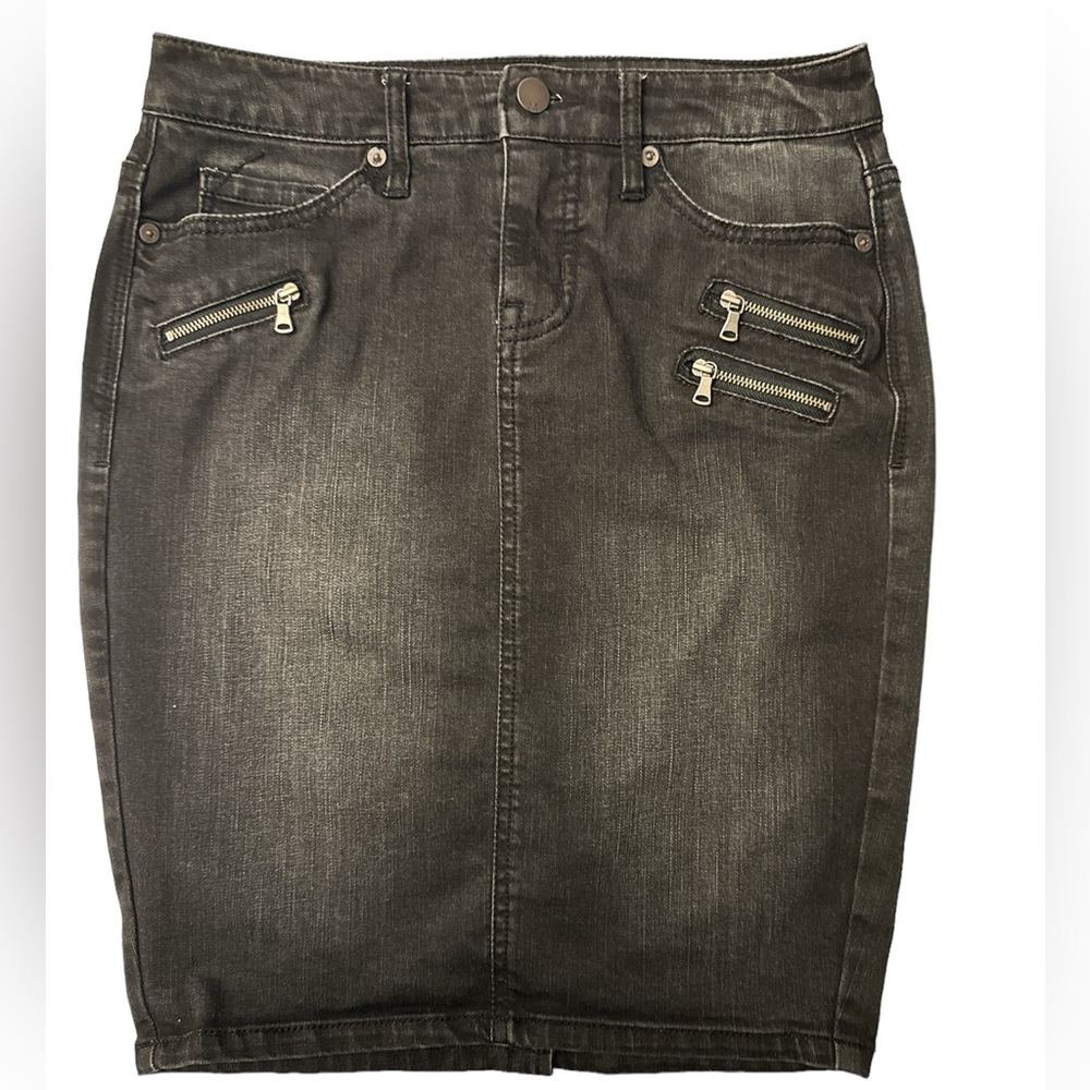 Mossimo Black Denim Mini Skirt Size 00
